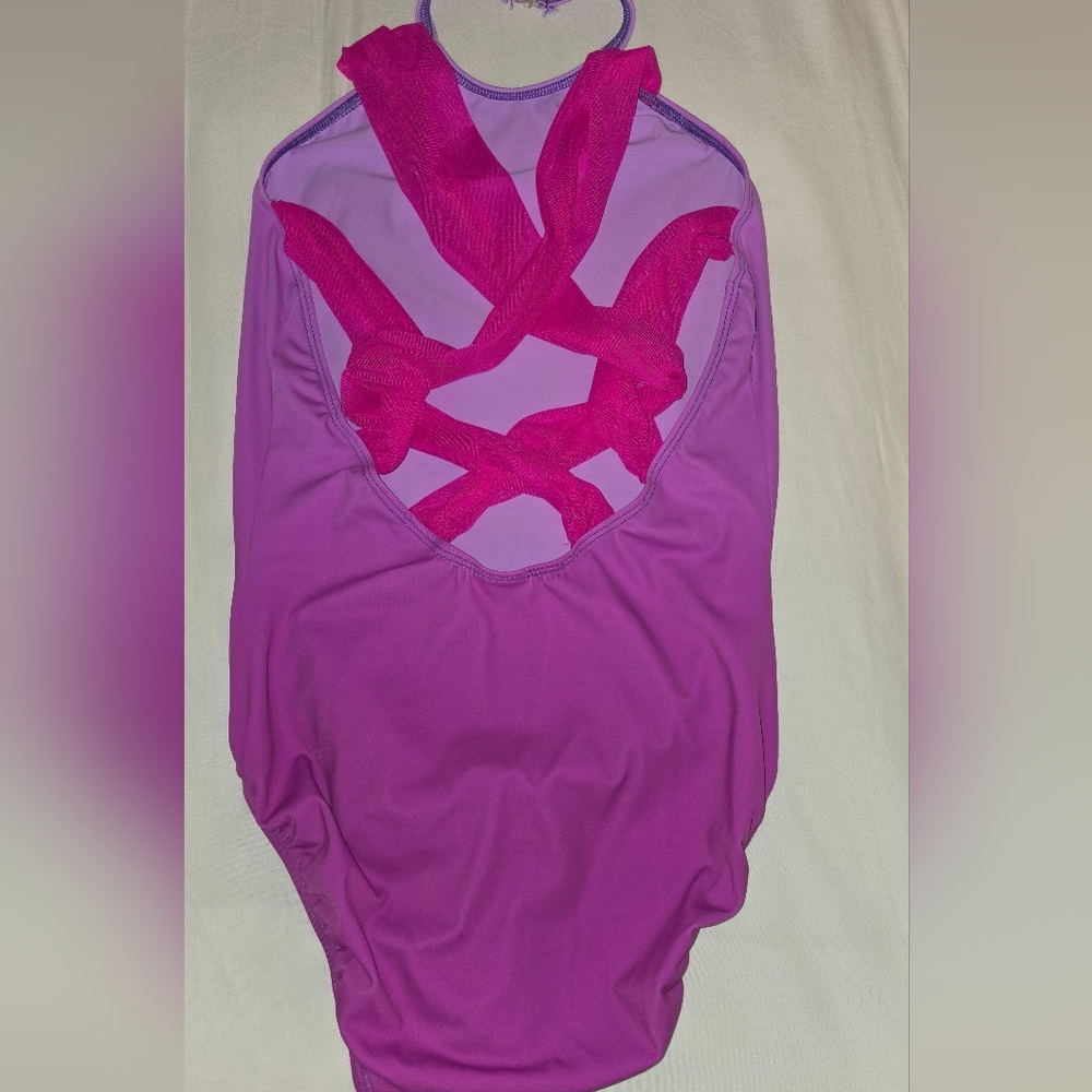 GK Suni Lee Pink and Purple Women's Leotard